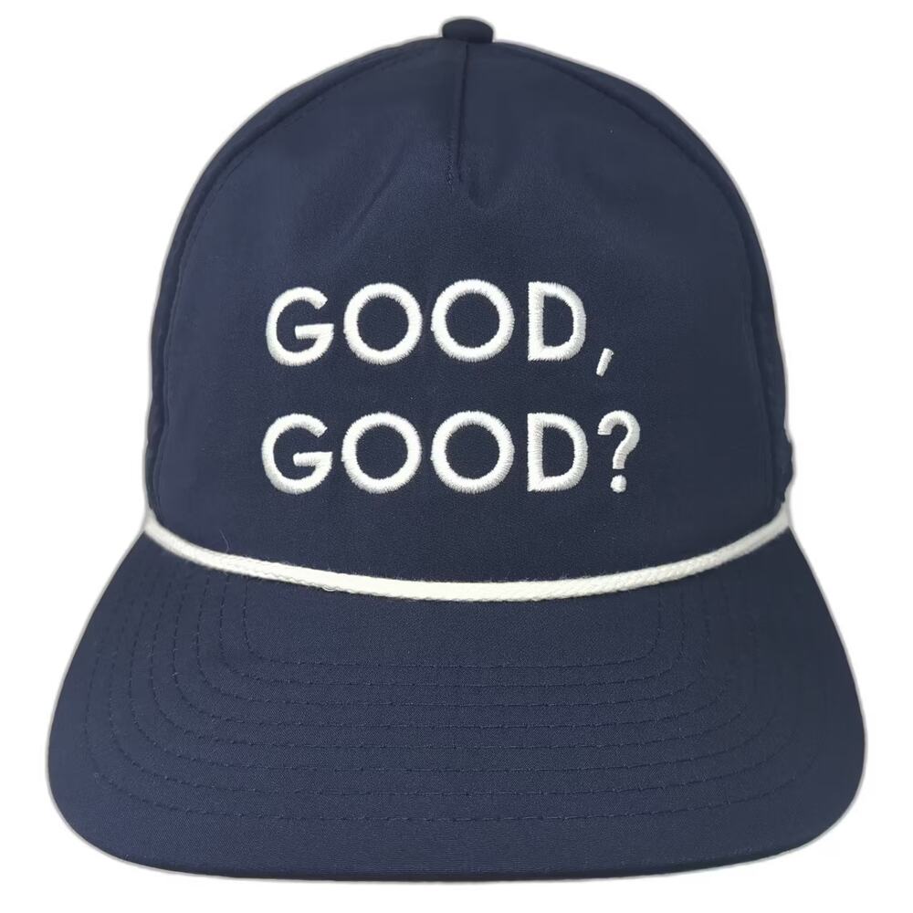 Dome Golf Hat Blue White OS Snapback Good Good Rope Provisional Embroidered